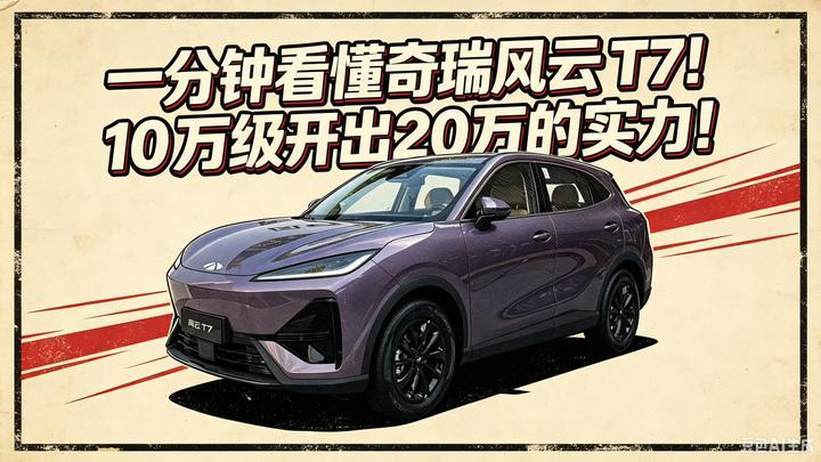 一分钟看懂奇瑞风云T7！10万级开出20万的实力
