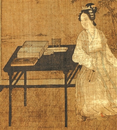南宋《女孝经图卷》里的女子书房