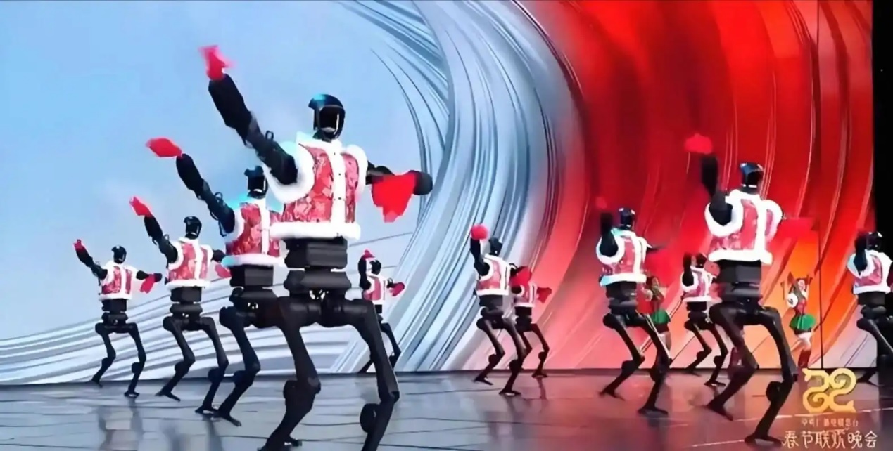 宇树科技机器人在春晚跳舞 图源：网络