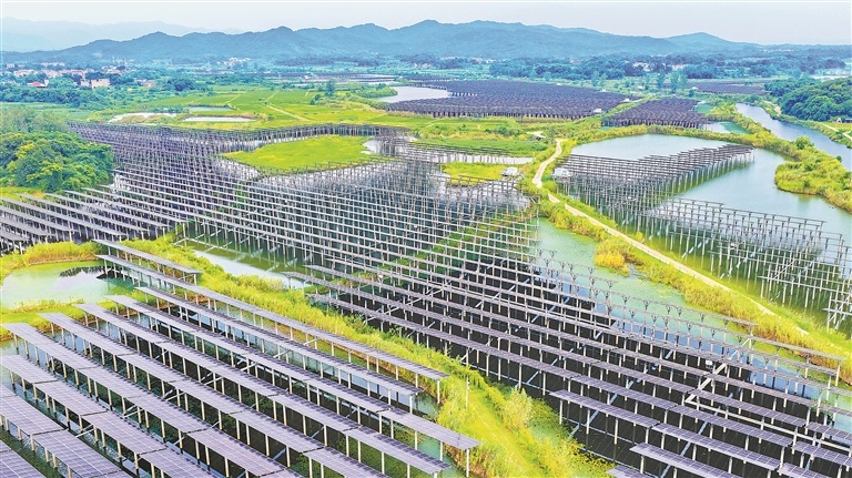湖口县：渔光互补（图）