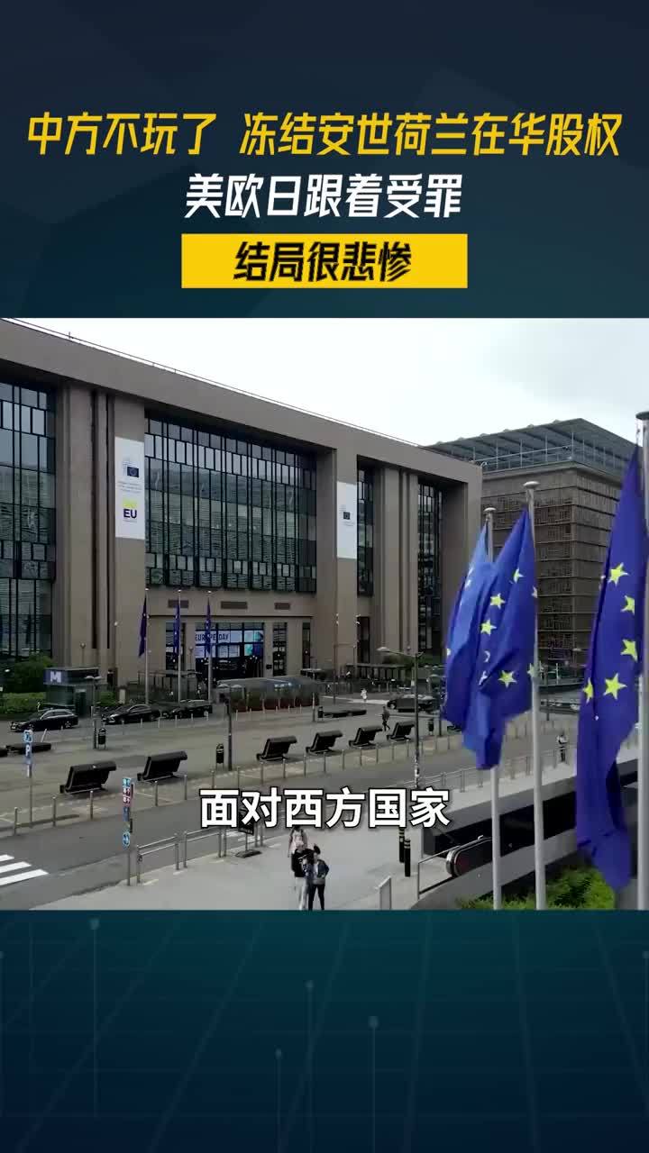 中方不玩了，冻结安世荷兰在华股权，美欧日跟着受罪，结局很悲惨#零基础看懂全球 #全球创作者计划