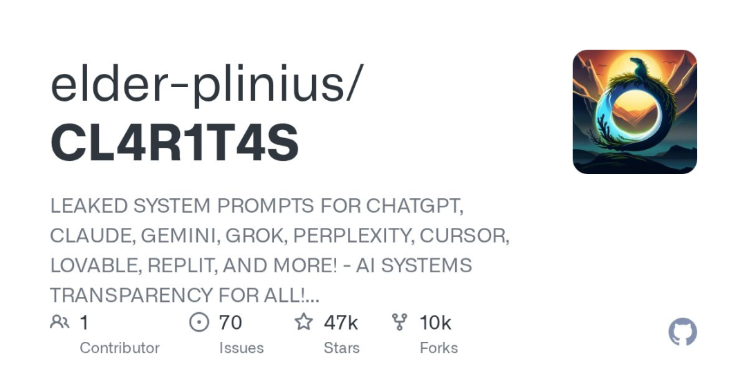 Github链接：https://github.com/elder-plinius/CL4R1T4S/blob/main/ANTHROPIC/Claude-Fable-5.1.md