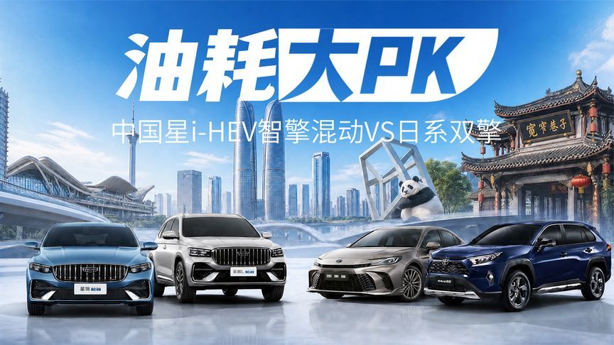 中国星i-HEV智擎混动对战日系双擎，全路况油耗PK，谁是省油王者