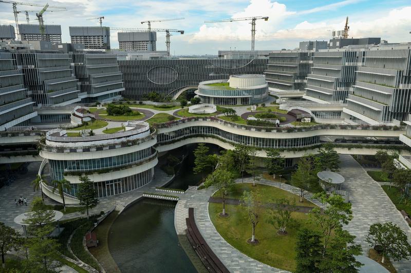 这是6月30日拍摄的香港科技大学(广州)校园。新华社