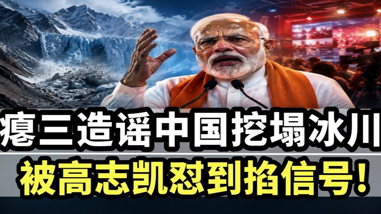 印度瘪三造谣中国挖塌尼泊尔冰川！高志凯把造谣者怼到掐信号