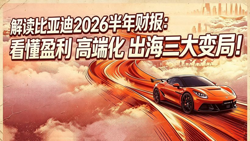 解读比亚迪2026半年财报：看懂盈利 高端化 出海三大变局