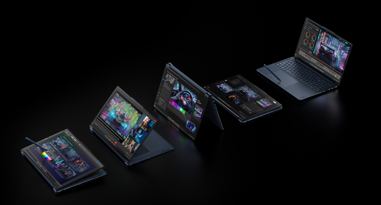 Lenovo Yoga 9n 2-in-1 的五种使用模式