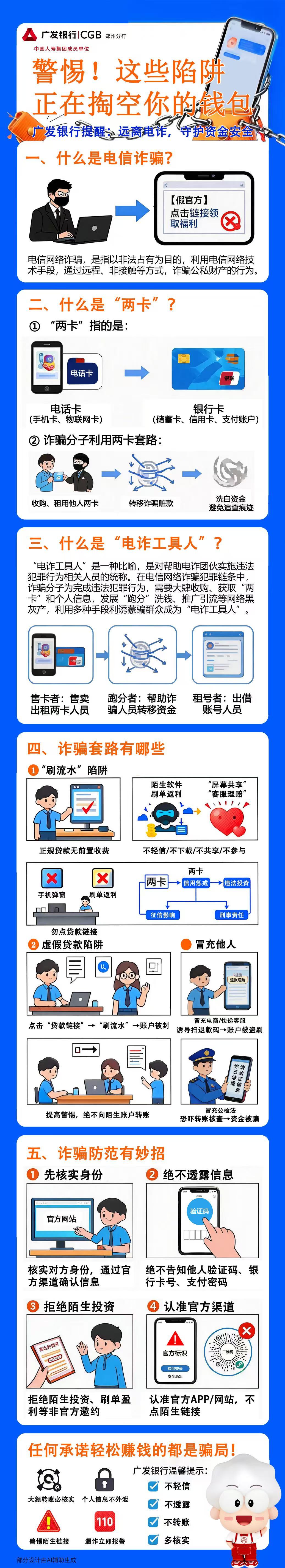 广发银行提醒：远离电诈，守护资金安全
