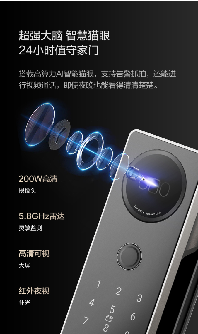 2026年实用智能门锁推荐：掌静脉、人脸识别、猫眼安防4款热门产品对比指南