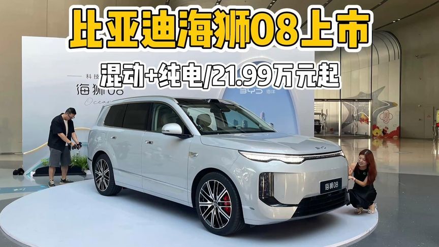 21.99万起，比亚迪海狮08上市！纯电续航900公里，有五座六座可选
