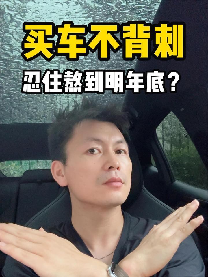 买车不背刺，忍住熬到明年底？