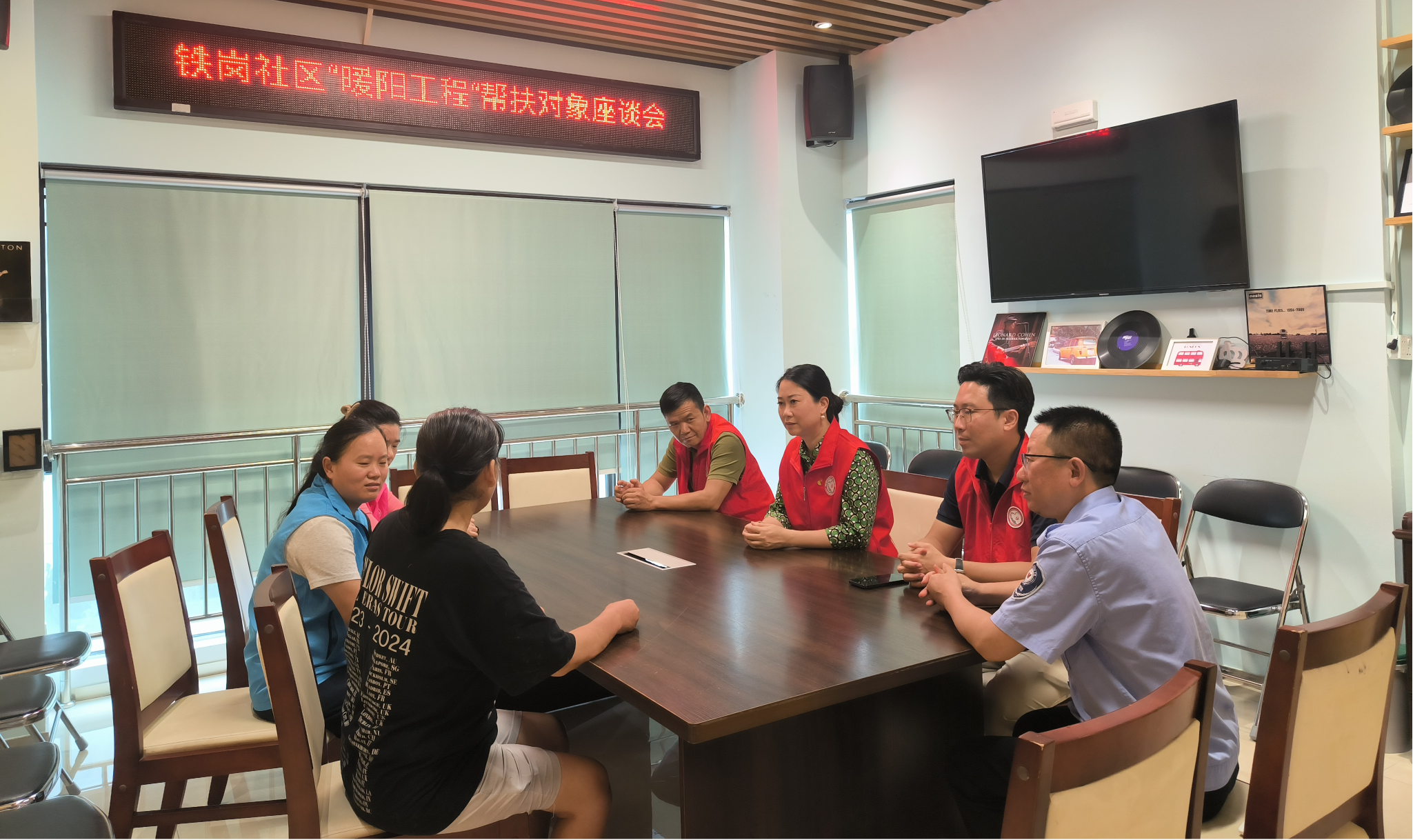 图二:社区了解居民的生活及康复情况