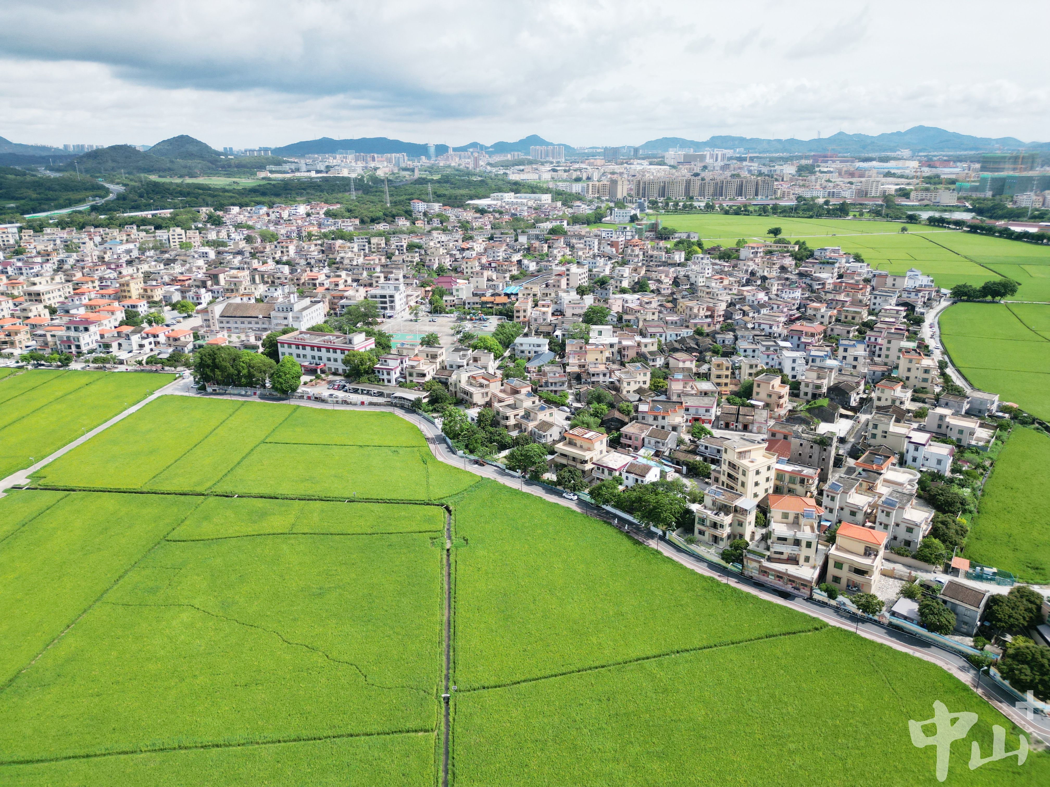 南朗街道崖口村全景。(资料图片)