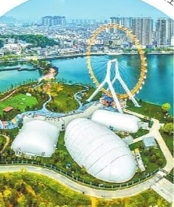 余干县琵琶湖湖水清澈。 (上饶市河长办供图)