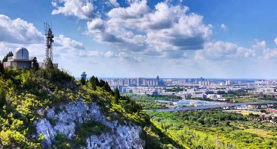航拍秋日淄博 遇见城绿共生的城市画卷