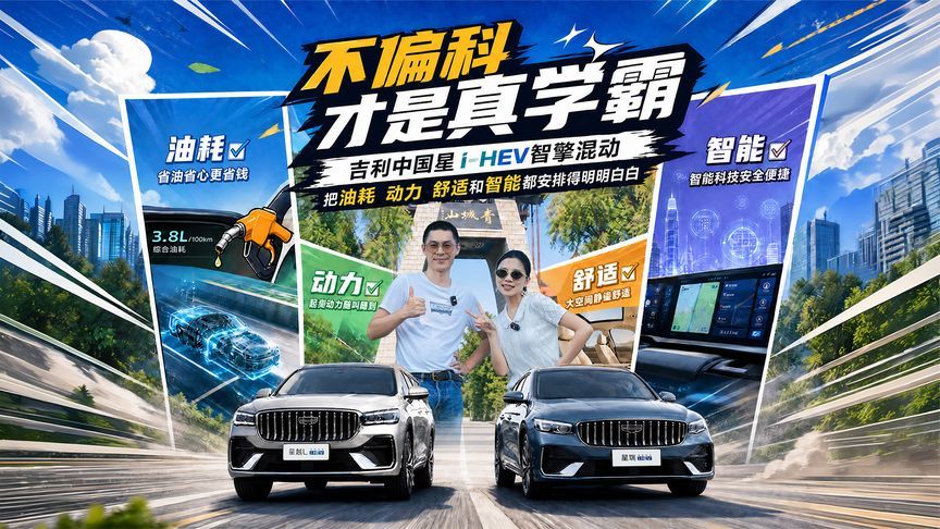 中国星i-HEV混动兼顾油耗动力舒适智能，满足家用多重需求