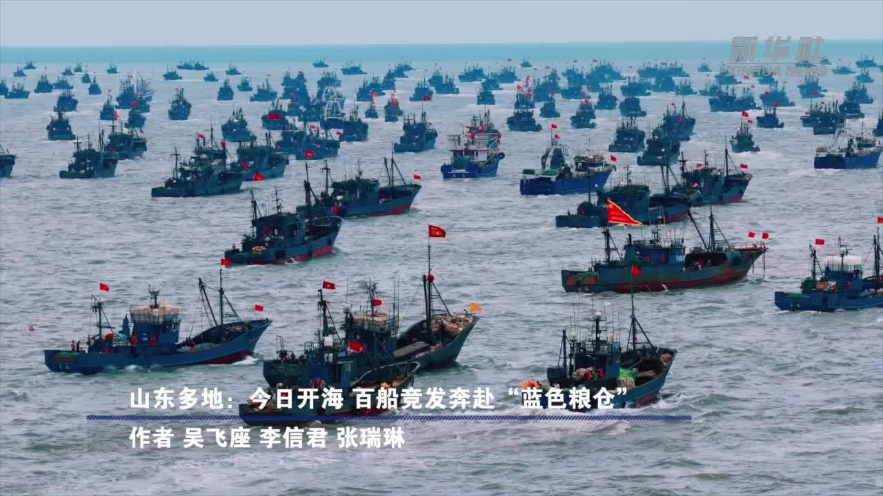 山东多地：今日开海 百船竞发奔赴“蓝色粮仓”