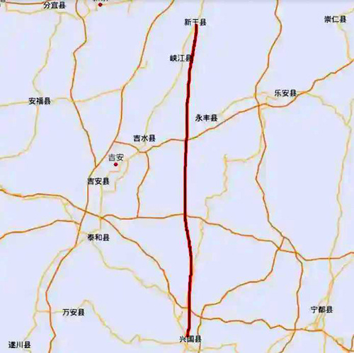 新兴高速公路线路图