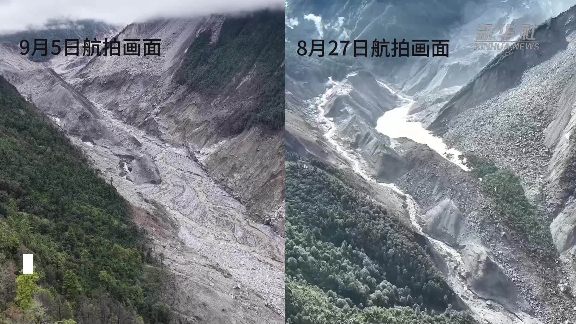 最新画面：吉隆口岸上方堰塞湖险情基本解除