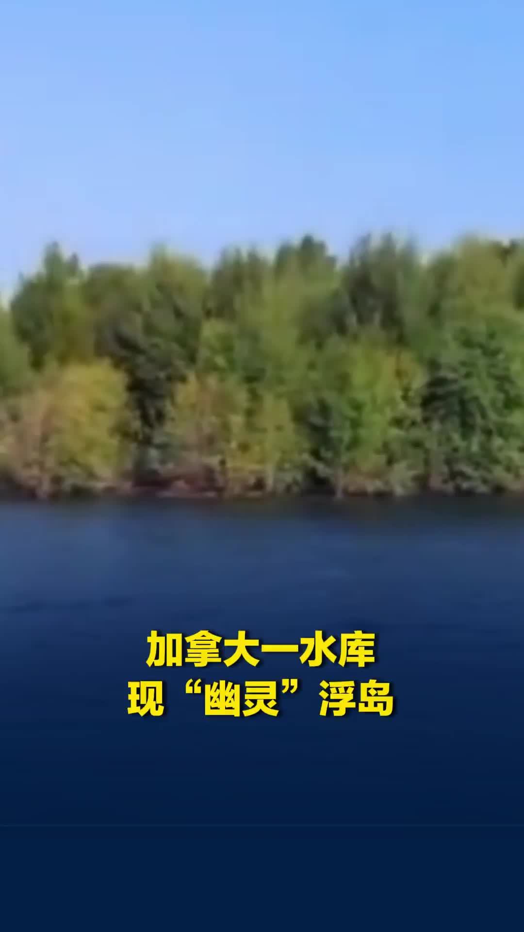加拿大一水库现“幽灵”浮岛，在卫星图像中时隐时现，当地官员呼吁民众切勿登岛
