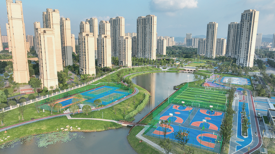 萍乡经开区翠湖体育公园：健身休闲好去处（图）