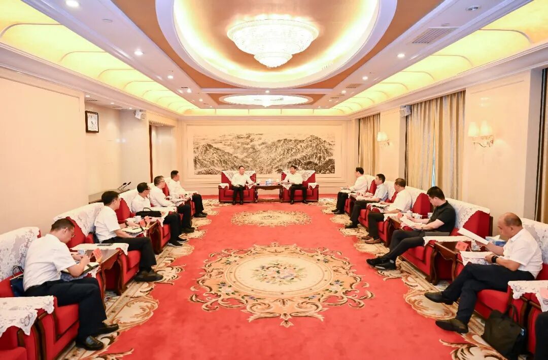 蒋文定会见中国工商银行江西省分行党委书记、行长李思林一行