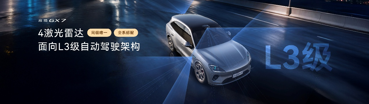 启境GX7开启预售24.99万起:起步即搭载L3架构,纯电续航385km