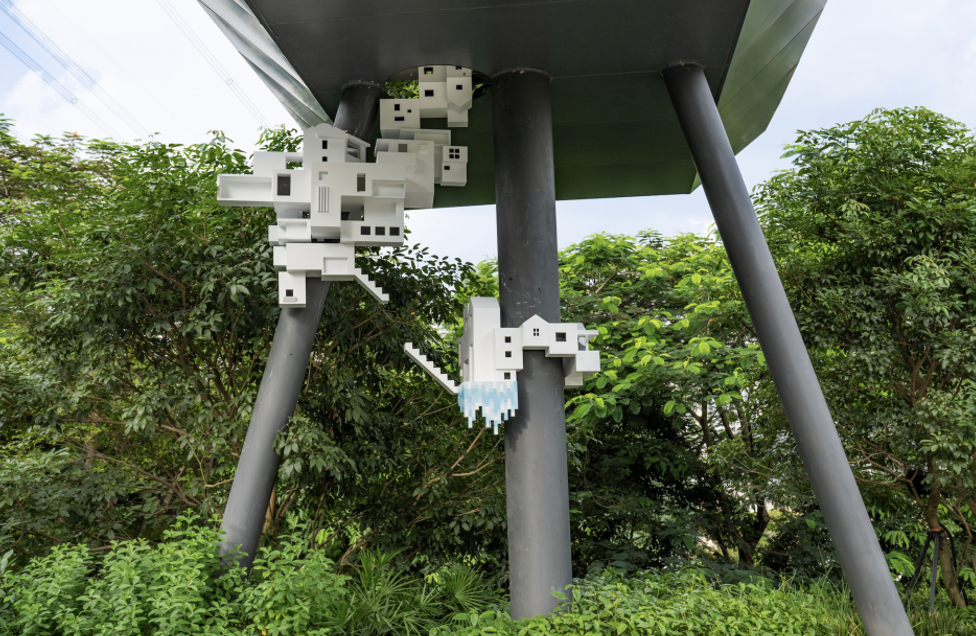 红岗生境展区作品《上下之间》©️吕晓正(摄影:白羽)