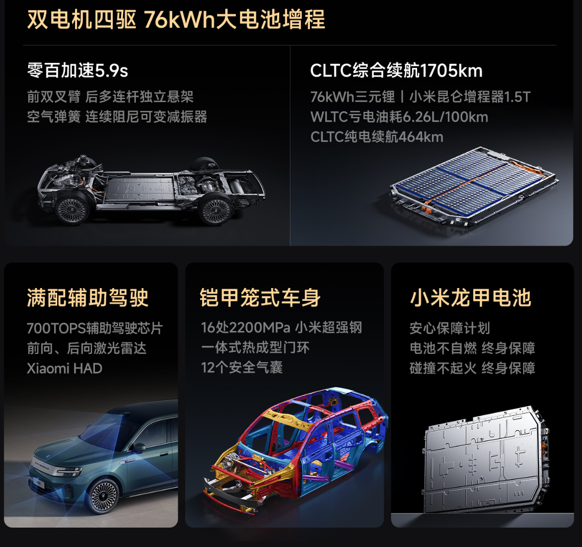 小米澎程N90 Max发布:七座布局、纯电续航464km,26.99万元起