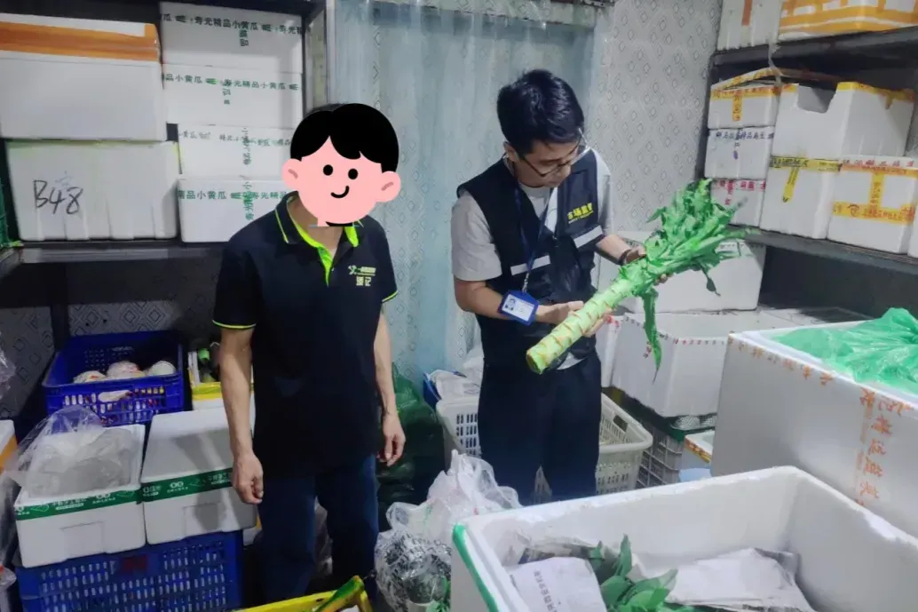 严防“染色菜”上桌 中山西区开展莴笋流通环节专项检查