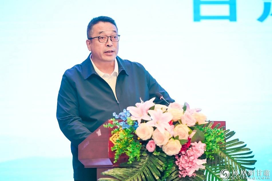 甘肃省广播电视总台副台长杨柱周介绍宣传武威城市品牌情况