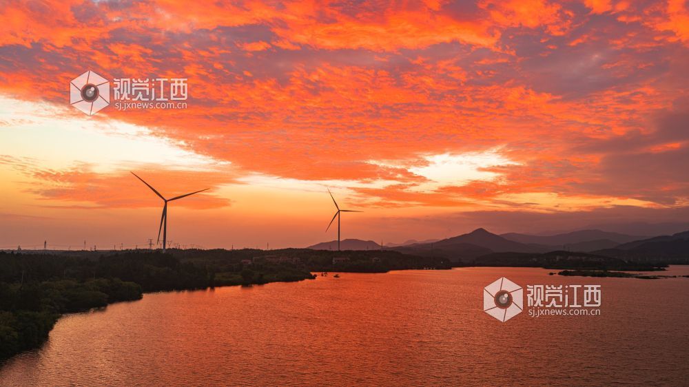 2026年9月5日在江西省吉安市新干县中堎水库拍摄的画面。