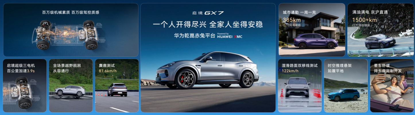 启境GX7开启预售24.99万起:起步即搭载L3架构,纯电续航385km