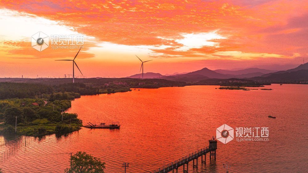2026年9月5日在江西省吉安市新干县中堎水库拍摄的画面。