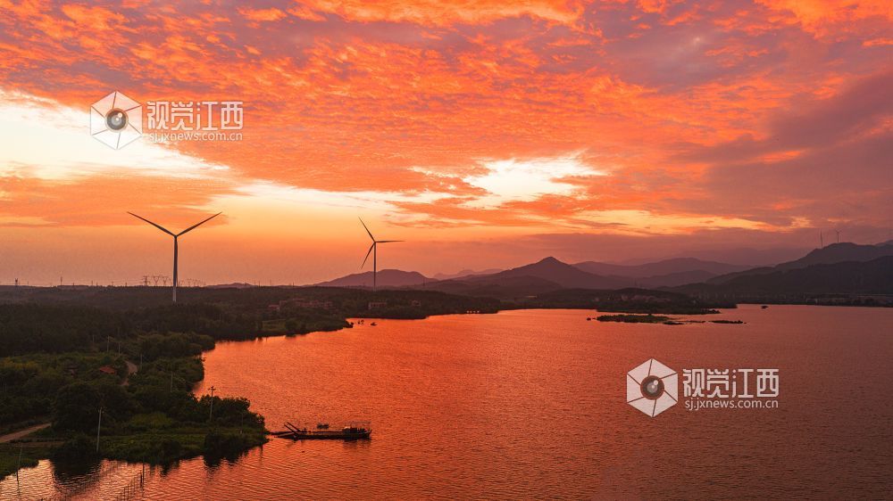 2026年9月5日在江西省吉安市新干县中堎水库拍摄的画面。