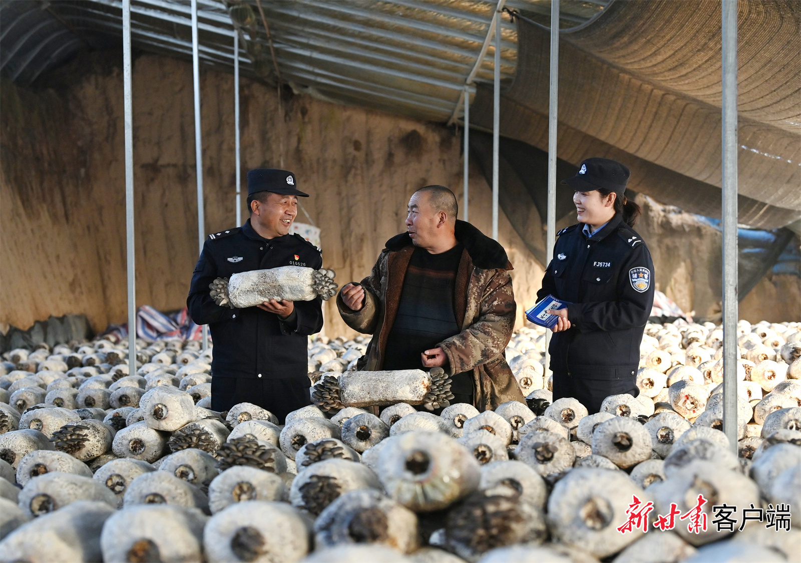 公安民警深入种植大棚了解种植户需求