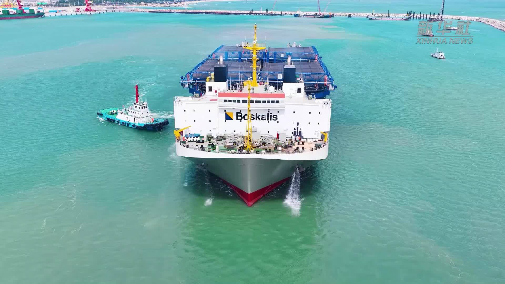 粤东高端海洋工程装备出口挪威