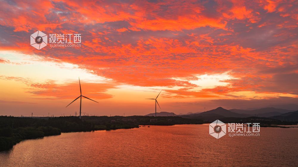 2026年9月5日在江西省吉安市新干县中堎水库拍摄的画面。
