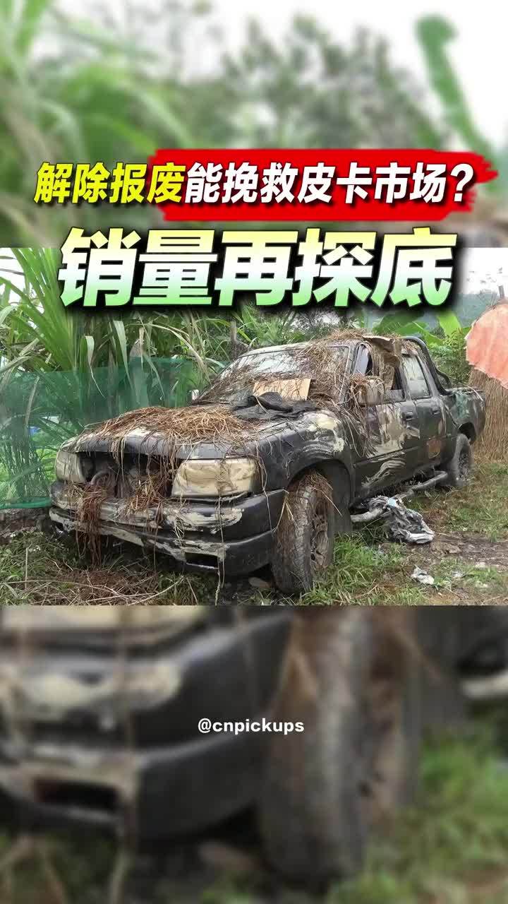 销量再探底，解除报废能挽救皮卡市场？#皮卡 #销量 #报废 #年检 #取消报废