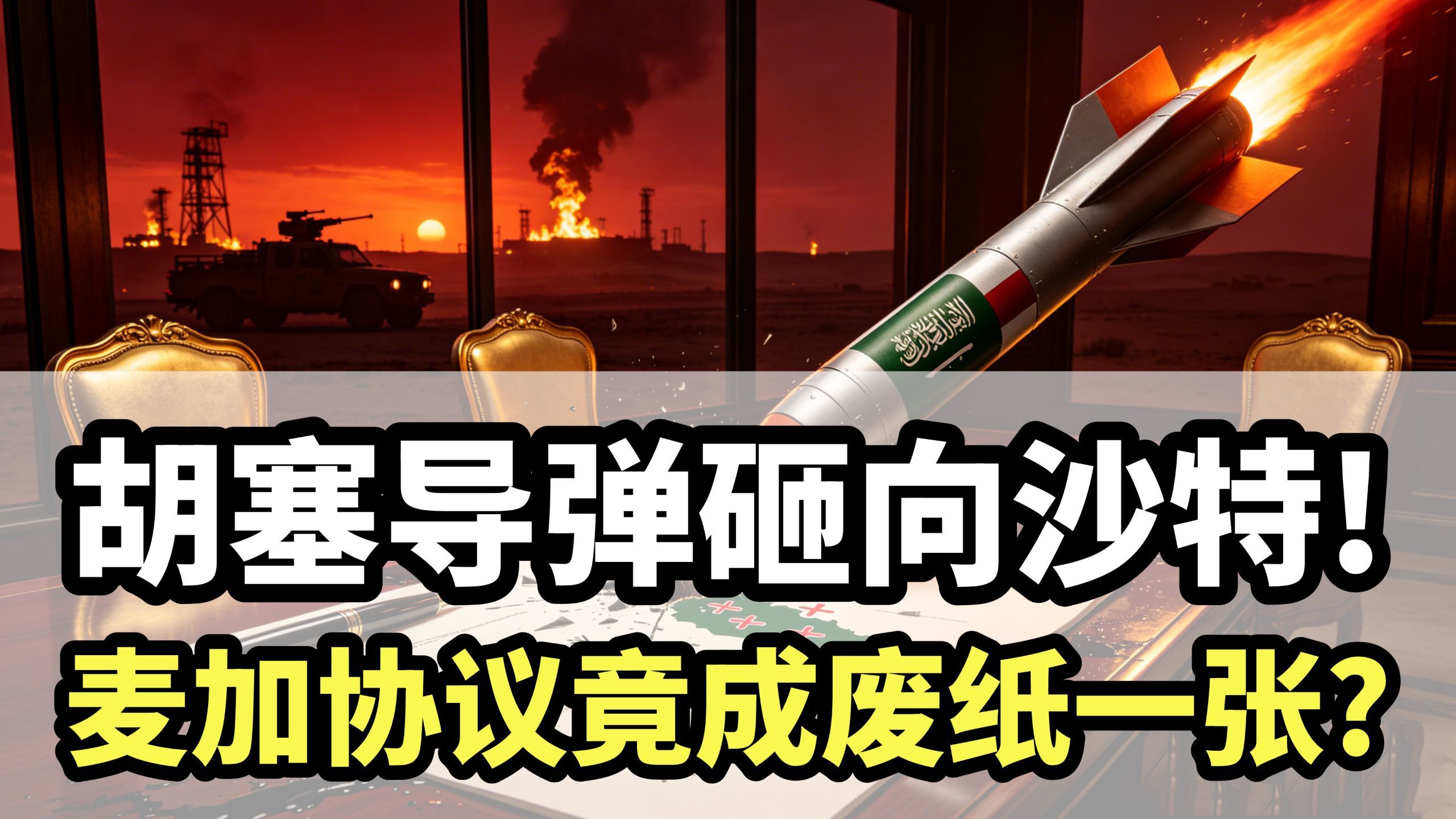 胡塞导弹砸向沙特，麦加协议为啥成了废纸？