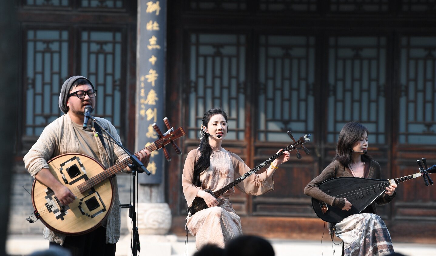 9月18日,2026京津冀古建音乐季在定州贡院演出。图为演出现场。白永民摄