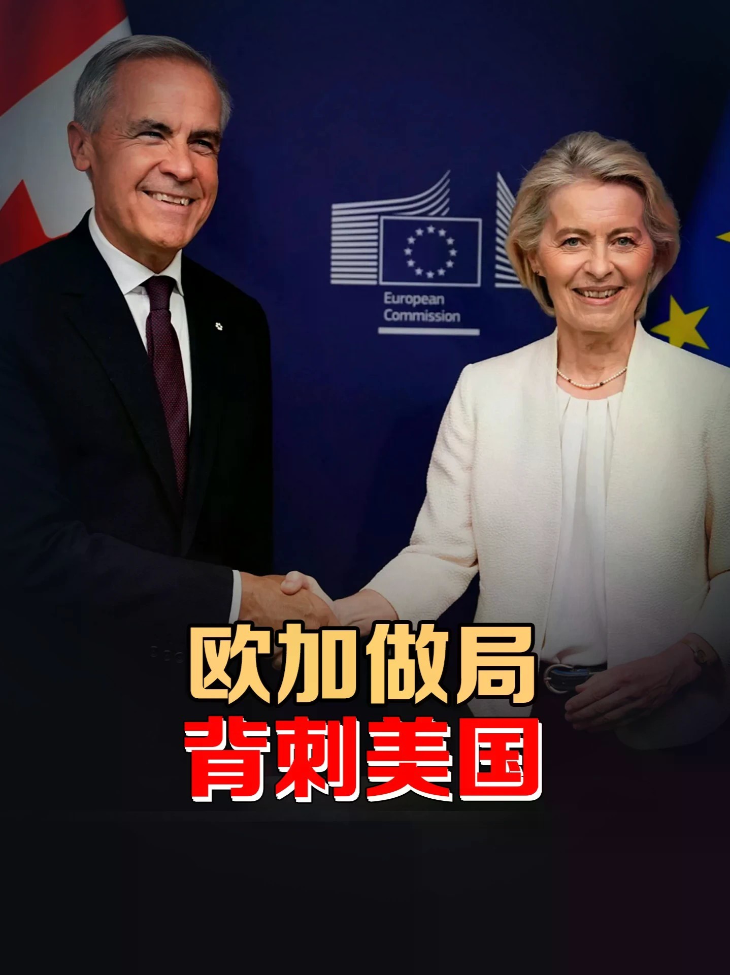 “苦美久矣”！加拿大跨越大西洋投奔欧盟，美国霸主地位动摇？#零基础看懂全球 #全球创作者计划 #加拿大 #欧盟