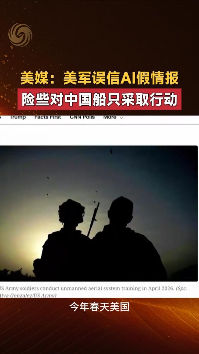 美媒：美军误信AI假情报，险些对中国船只采取行动