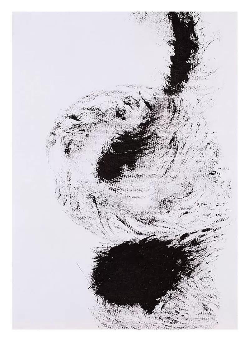 刘革/威尼斯双年展参展作品《第 39 宇宙/ 灵魂们的容貌》局部素描纸、焦墨 38cm×27cm 2026