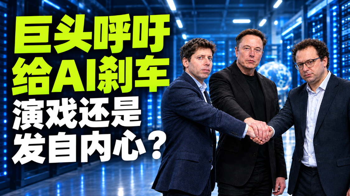 三大巨头倡议给AI刹车，靠谱吗？
