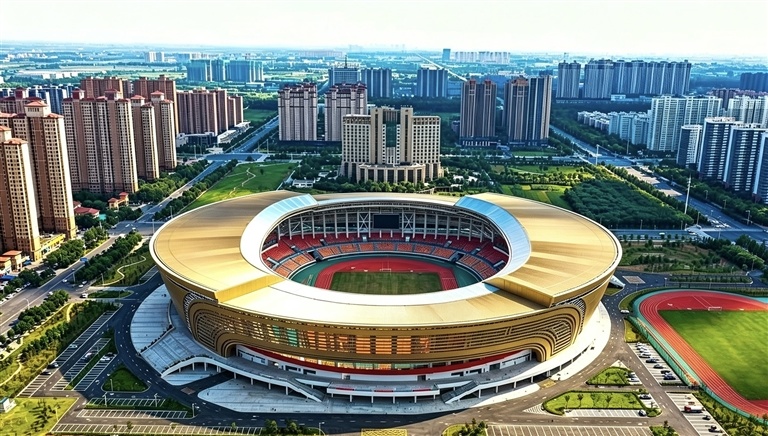 安阳市文体中心体育场。