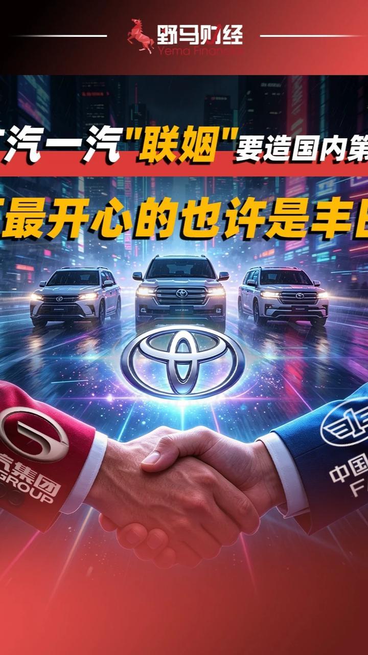 广汽一汽“联姻”要造国内第一，可最开心的也许是丰田#广汽#一汽#财经