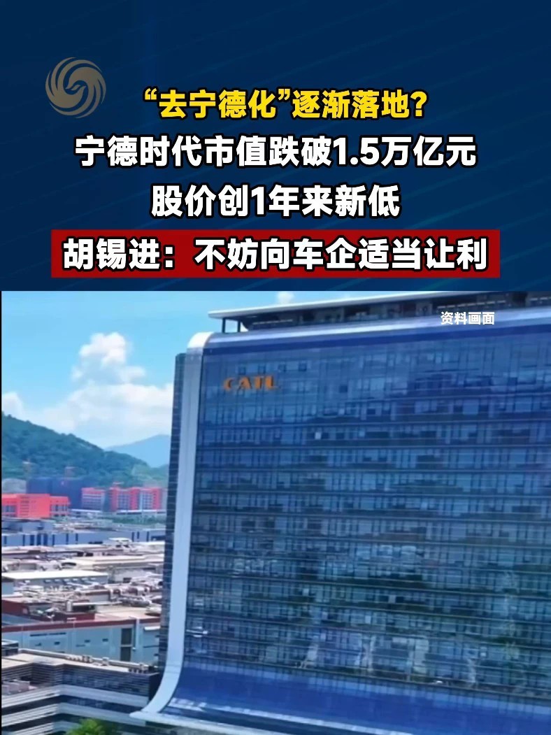#胡锡进称宁德时代不妨适当让利 #媒体精选计划