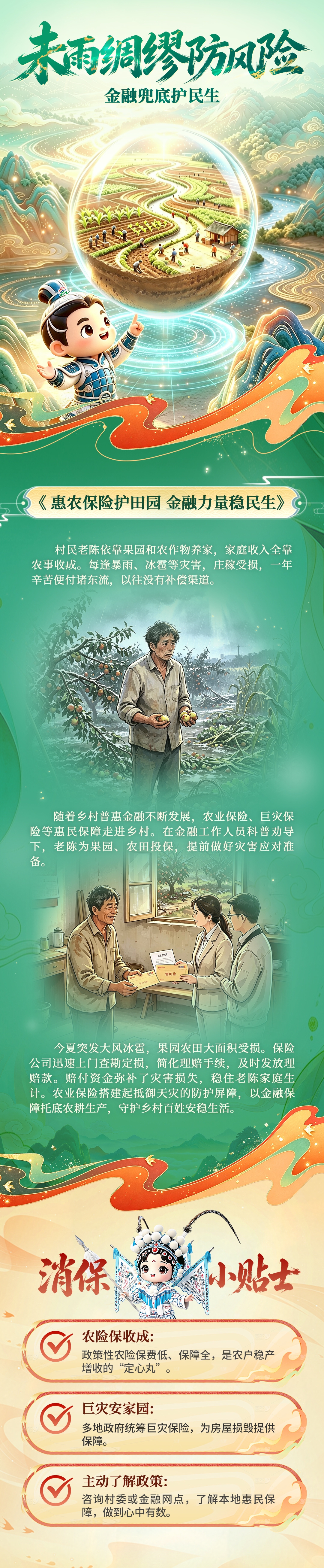 未雨绸缪防风险 金融兜底护民生