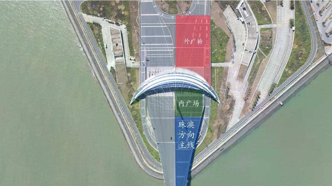 大桥车流高峰路段区域示意图